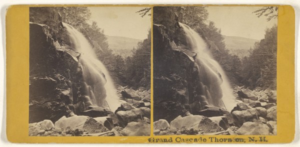 Grand Cascade Thornton, N.H; American; about 1870; Albumen silver print