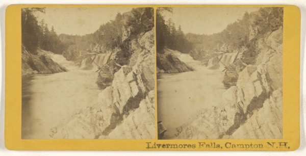Livermores Falls, Campton, N.H; American; about 1870; Albumen silver print