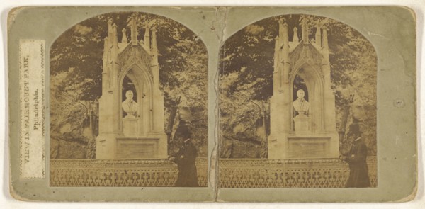 View in Fairmount Park, Philadelphia; American; about 1865; Albumen silver print