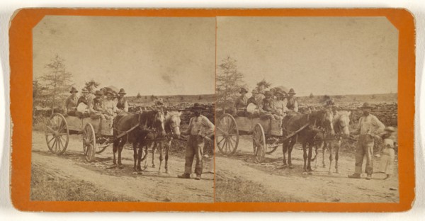 French Wedding Party, possibly at New Brunswick, Canada; George T. Taylor, Canadian, active 1870s, about 1870; Albumen silver