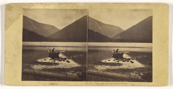 Echo Lake and Franconia Noth; John P. Soule, American, 1827 - 1904, about 1865; Albumen silver print