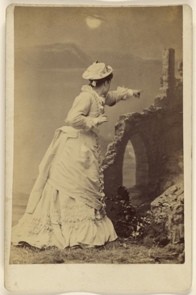 Miss Jeffrey Lewis; about 1885; Albumen silver print