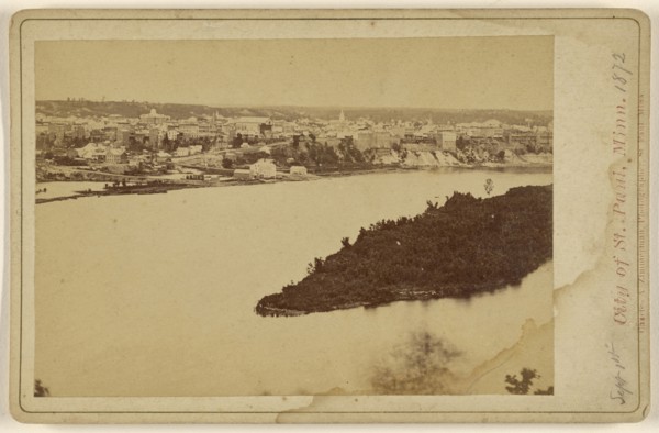 City of St. Paul, Minn; Charles A. Zimmerman, American, born France, 1844 - 1909, September 1, 1872; Albumen silver print