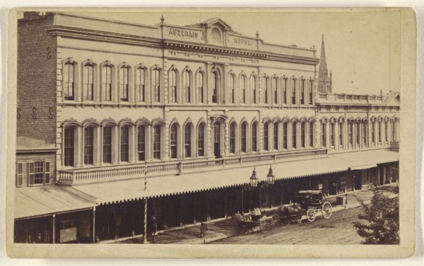 Auzerais House, San Jose, Santa Clara Co; Lawrence & Houseworth; about 1865; Albumen silver print