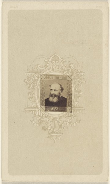 balding man with graying full beard; American; about 1870; Albumen silver print
