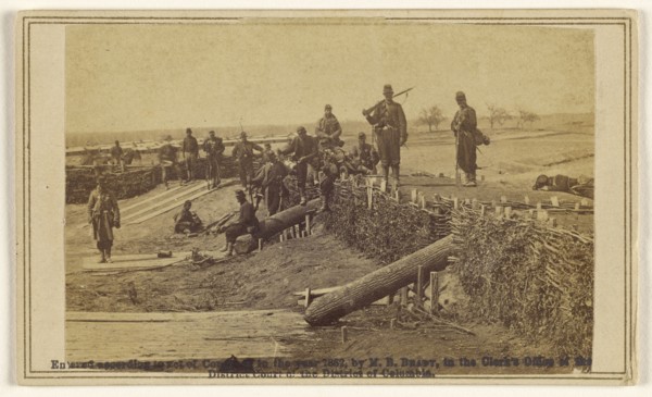 Fortifications on the Heights of Centreville; Barnard & Gibson; 1862; Albumen silver print