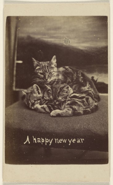 A happy new year; Henry Pointer, British, 1822 - 1889, about 1865; Albumen silver print