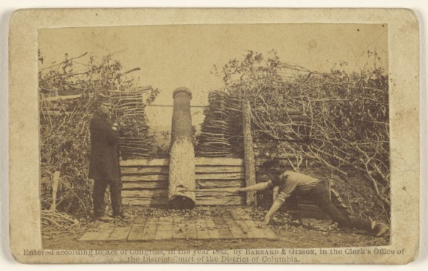 Quaker Gun, Centreville; Barnard & Gibson; 1862; Albumen silver print