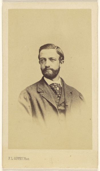 bearded man, in vignette style; F.L. Giffey, German, active Hamburg, Germany 1860s, 1870s; Albumen silver print