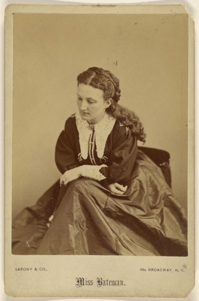 Miss Bateman; Sarony & Co; about 1885; Albumen silver print