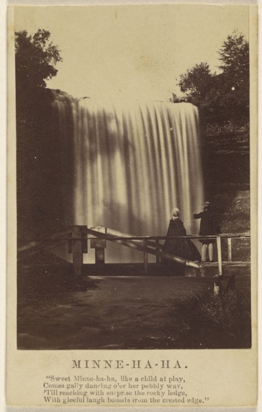 Minne-Ha-Ha; J. E. Whitney, American, 1822 - 1886, about 1870; Albumen silver print