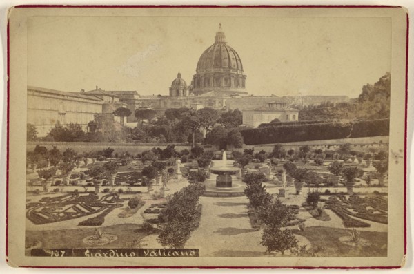 Giardino Vaticomo; Attributed to Michele Mang, Italian, active Rome, Italy 1860s, about 1870; Albumen silver print