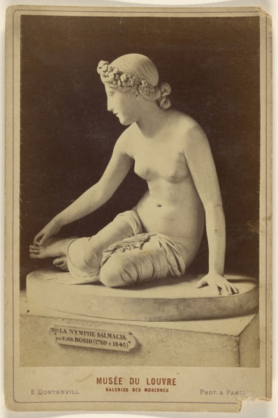 Musee Du Louvre Galeries Des Modernes La Nymphe Salmacis par F. Jos. Bosio; E. Dontenvill, French, active 1860s - 1870s
