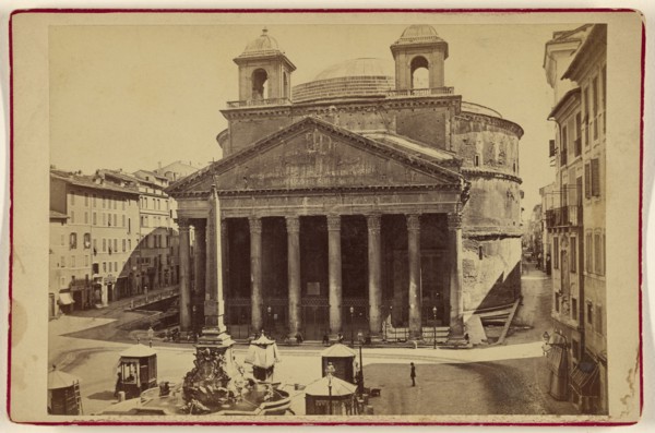Pantheon; Attributed to Michele Mang, Italian, active Rome, Italy 1860s, about 1875; Albumen silver print