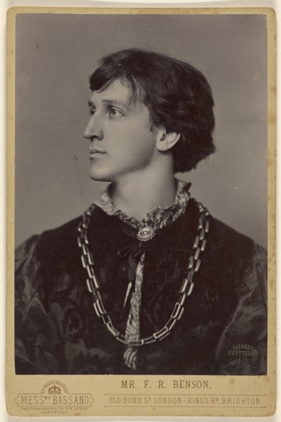 Mr. F.R. Benson; Alexander Bassano, British, born Italy, 1829 - 1913, November 1894; Collotype