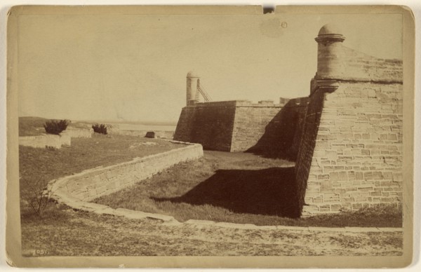 watch towers & Look-out - Fort San Marco St. Augustine Fla; William Henry Jackson & Co; 1891; Albumen silver print