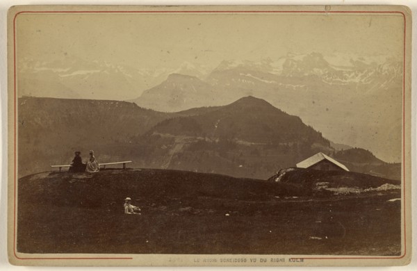 Le Righi Scheidegg Vu du Righi Kulm; A. Garcin, Swiss, active Geneva, Switzerland 1860s - 1870s, about 1870; Albumen silver