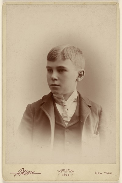 Freddie McL young boy; Edward C. Dana, American, 1852 - 1897, 1894; Gelatin silver print