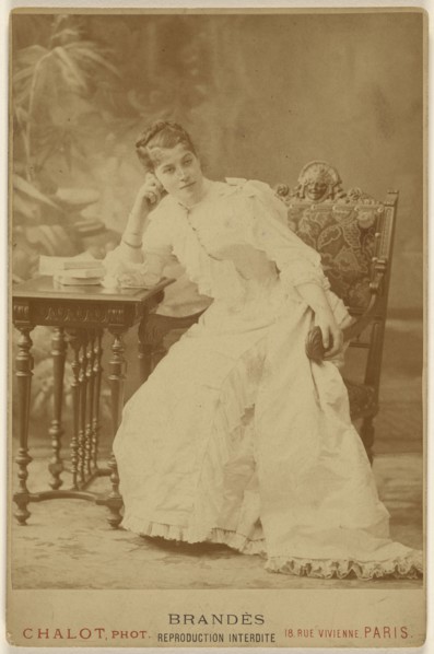 Marthe Brandes gerfant - 4e acte, I. Chalot, French, active about 1885, 1886; Albumen silver print