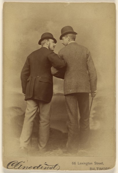 Clymer White and George May of Baltimore taken in 1879; Barnett M. Clinedinst, American, active 1870s - 1880s, 1879; Albumen