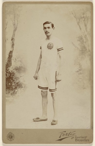 A. Shrubh, ?, soccer player in uniform; Foster, British, active 1870s - 1880s, 1890s; Gelatin silver print