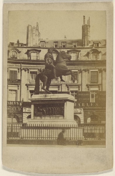 Place des Victoires; French; November 10, 1871; Albumen silver print