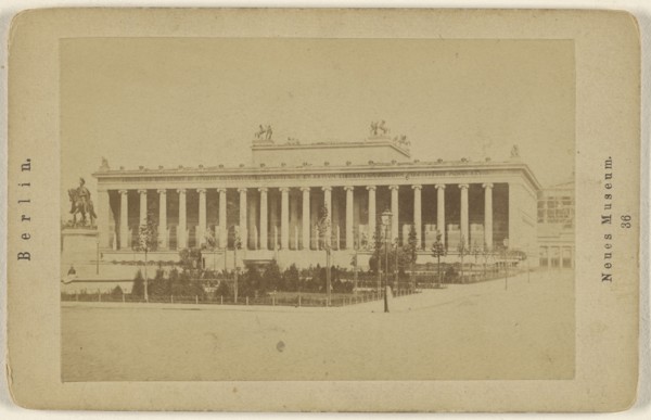 Neues Museum; German; about 1870; Albumen silver print
