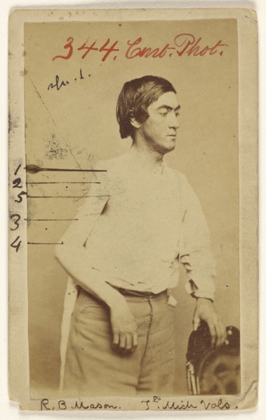 Russell B. Mason Prv. 7th Mich. Inf; Baldwin & Prior, American, 1865 - 1867, about 1865; Albumen silver print