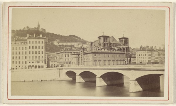 Lyon, la cathedrale; Muzet Joguett: Pere & Fils; about 1867; Albumen silver print