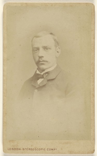 man with moustache; London Stereoscopic and Photographic Company; about 1866; Albumen silver print