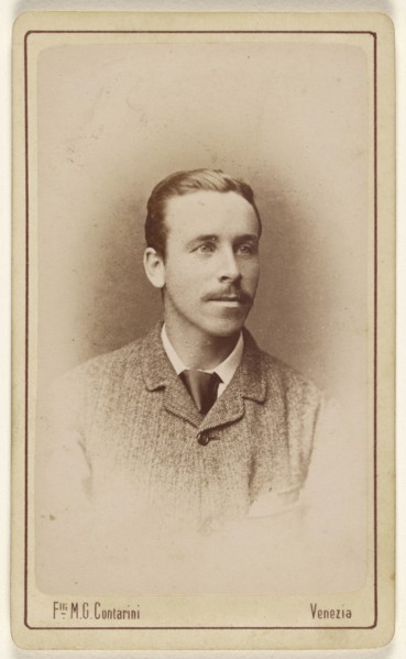 man with moustache; Marco Contarini & Giovanni; about 1866; Albumen silver print