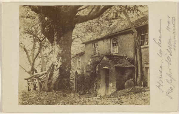 House where Professor Wilson was married - near Ambleside 15 Sept. 65; September 15, 1865; Albumen silver print
