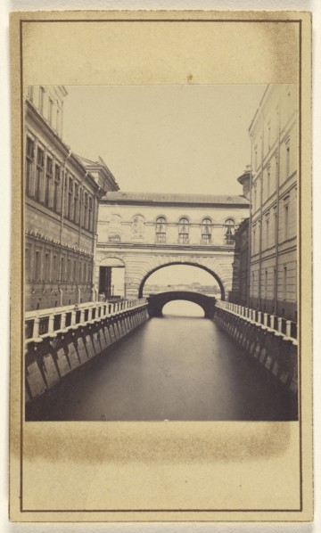 Grand Canal St. Petersburg, Russia; Alfred Lorens, Russian, active St. Peterburg, Russia 1860s - 1880s, about 1865; Albumen