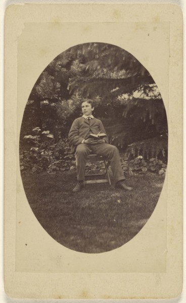 Photo of Helbech taken, printed and mounted by his brother Llewelyn; July 27, 1878; Albumen silver print
