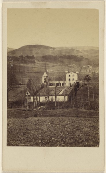 country villa, Europe; 1865 - 1870; Albumen silver print