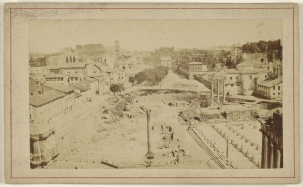 Roma. Foro Romano Colona Foca; Italian; 1865 - 1870; Albumen silver print