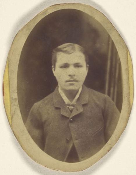 man with moustache; 1885 - 1890; Gelatin silver print