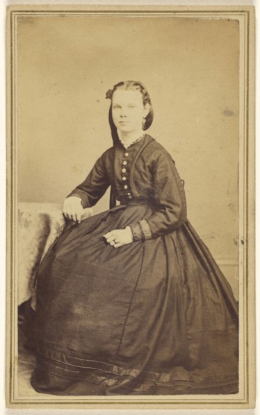 woman, seated; Gray & Hoard; 1865 - 1870; Albumen silver print