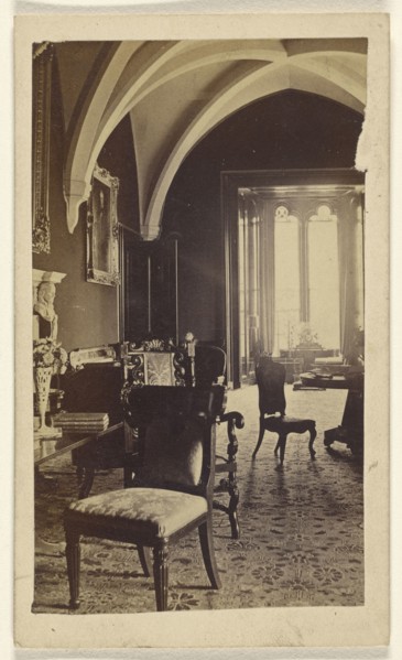 Breakfast Room, Brancepeth Castle, Lord Boyne; Thomas Heaviside, British, active Durham, England 1860s, October 5, 1865
