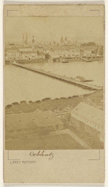 Coblentz; L. Bret, French, active Nimes, France 1860s, 1865 - 1870; Albumen silver print