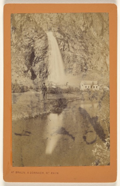 Cascade de Pisse-Vache; Adolphe Braun, French, 1812 - 1877, 1865 - 1875; Albumen silver print