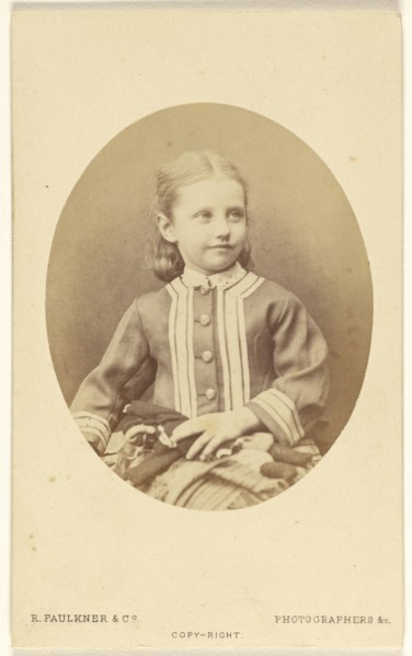 Mabel, aged 5; Robert Faulkner & Co; 1865-1870; Albumen silver print