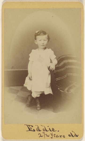 Eddie. 2 1,2 years old; William H. Tipton, American, 1850 - 1929, active Gettysburg, Pennsylvania, 1865 - 1870; Albumen silver