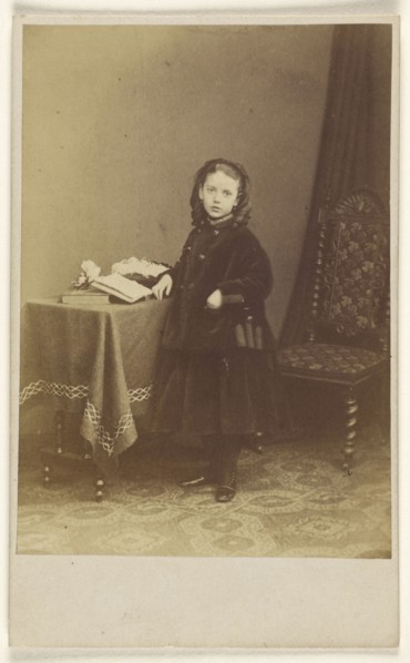 little girl, standing; Joseph Brown, British, active 1860s, 1866 - 1869; Albumen silver print