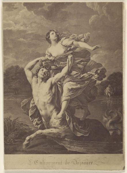 Enlevement de Dejanire; 1865 - 1870; Albumen silver print