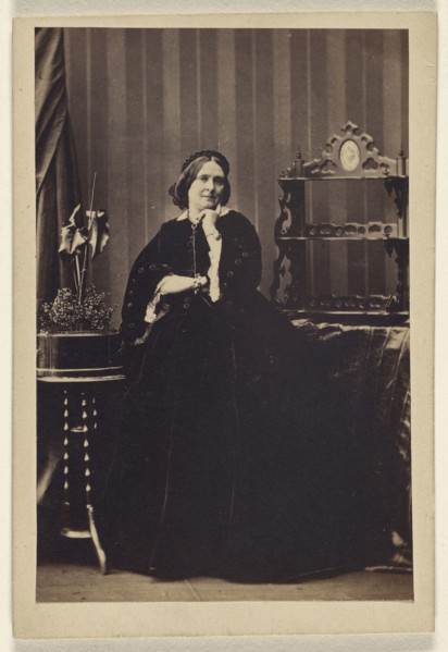 woman, seated; Camille Silvy, French, 1834 - 1910, about 1866; Albumen silver print