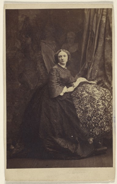 woman, seated; Camille Silvy, French, 1834 - 1910, about 1866; Albumen silver print