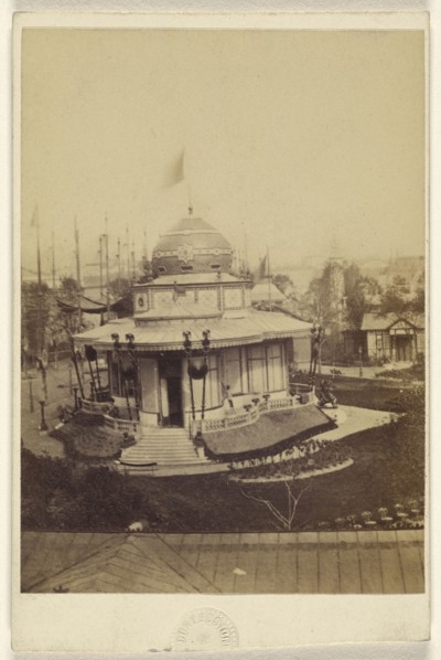 pavilion at the Exposition Universalle, Paris, France; Léon & Lévy, French, 1867; Albumen silver print