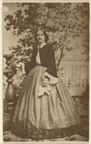 Eliz. Landrine. Mrs. Henry Holt; negative 1865 - 1870; print about 1930; Sepia toned gelatin silver print