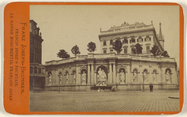 Franz Josef - Brunnen.,Francis Josef's Fountain; Oscar Kramer, Austrian, 1835 - 1892, about 1865; Albumen silver print